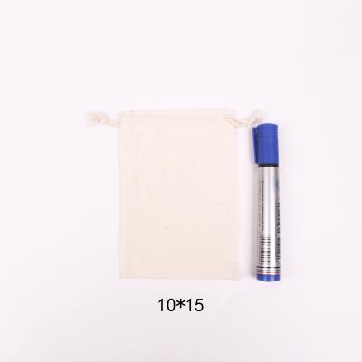 China Free sample fashionable 10*15cm (3.9*5.9inch) make up custom cotton pure cotton packaging logo gift bag for sale