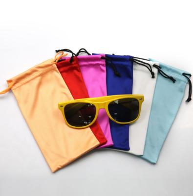 China Fashionable Wholesale Custom Drawstring Pouch Sunglasses Jewelry Microfiber Promotional Gift Bag for sale