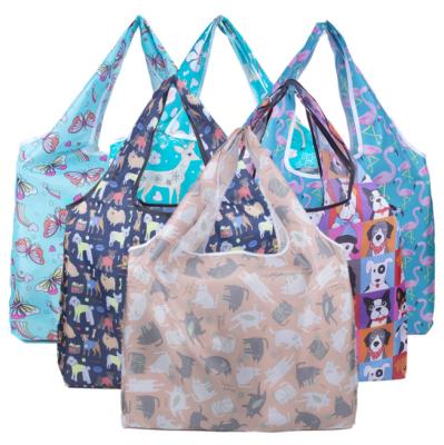 China New Design Recyclable Colorful Reusable Polyester Tote 51*6*40cm Polyester Recyclable Shopping Bag for sale