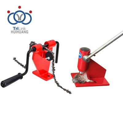 China Bench-style 2-Stroke saw chain breaker and rivet spinner for joining chain loops for sale