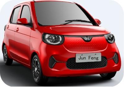 China Red JunFeng brand  4 Seats EV Mini Car Economy Car 60km/H for sale