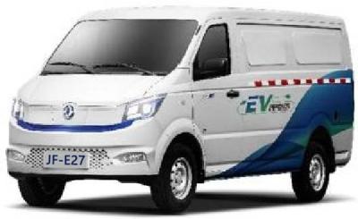 China Dongfeng pure electric box type logistics vehicle  6.8 (m) ³  1380KG load  JF -E27 for sale