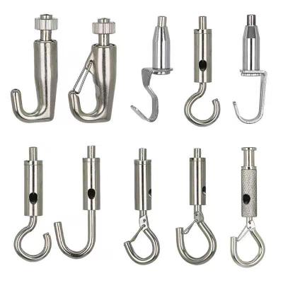 China Industrial stainless steel electrical cable hanger with hook and cable clamp for sale