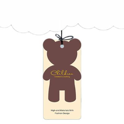 China Sustainable Cute Kids Custom Clothing Hang Tags For Kids Use for sale