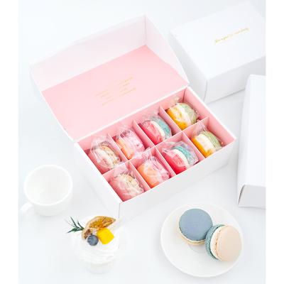 China High Quality Disposable Cookie Boxes with Logo Macaron Boxes for Homemade Bakery for sale