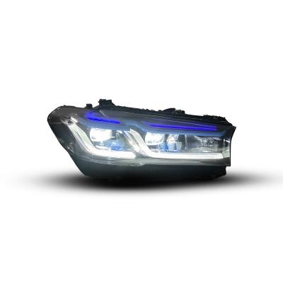 China HEADLIGHT FOR BMW 5 SERIES HEADLIGHT FOR 17-20 BMW 5 SERIES G30 TYPE FROM OLD TO NEW TYPE FULL LED LAMP 5-SERIES (G30) G30 LCI for sale