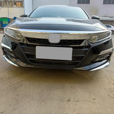 China Silver Fog Light Cover For 2018-2020 Honda Accord 10th Front Bumper Trim Decorative Molding for sale