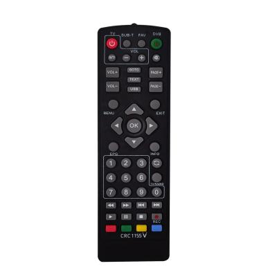 China Universal remote control for DVB-T2 +tv SYSTO CRC1155V universal remote control for TV DVD DVB-T2 remote control for satellite tv receiver with factory price for sale