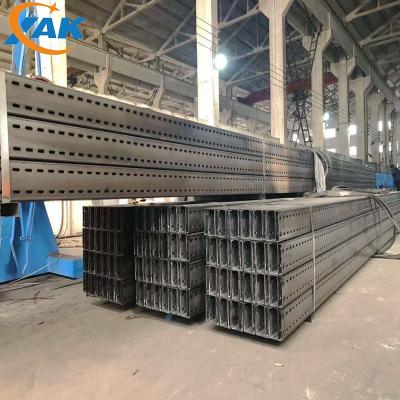 China U Shaped Perforated Galvanized Construction XAK Q235 Profile Strut Steel C Channel Hot Dipped Galvanized Steel Manufacturer for sale