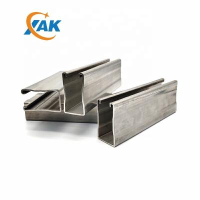 China Constructed strut plain SS304 stainless steel c channel Uni with teeth and ribbs XAK newcomer 2021 for sale