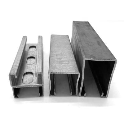 China Cold Formed C Section Steel Channel Profile Support System Steel Beam Strut Unistrut Channel for sale