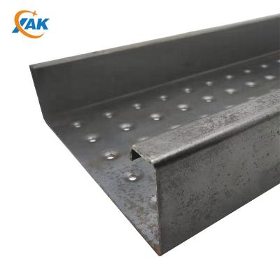 China Construction XAK C180 Steel Slotted Steel Purlins C Shaped Steel Iron Channels OEM Galvanized Manufacturer for sale