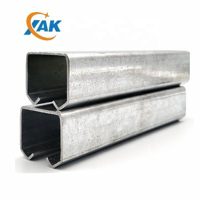 China XAK steel rolling traditional hanging door track galvanized GI metal c shape steel channel for sale