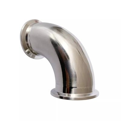 China Stainless Steel KF 90 Degree Elbow KF16 KF25 KF40 KF50 Vacuum Elbow KF Flange Fittings for sale