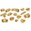 中国 Brass Hose Connector With Lock Valve Brass Union Male Thread Hexagonal Pipe Connectors Fitting 販売のため