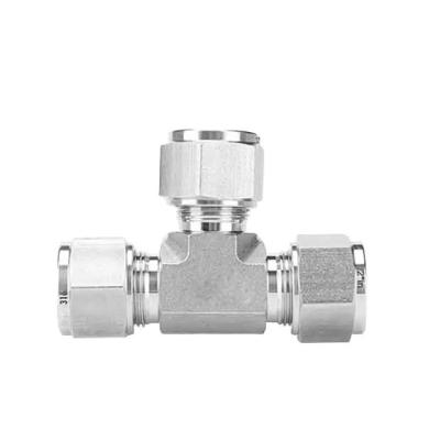 中国 1/2 NPT Female 3000 6000 PSI High Pressure Stainless steel 316 Monel,Duplex,6Mo C276 Instrument Pipe Fittings Female Tee 販売のため