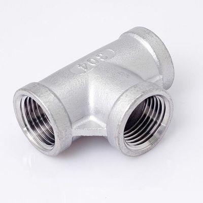 China High Pressure Forged Carbon Steel / Stainless Steel Threaded Fittings Tee 3000/6000/9000Lbs for sale