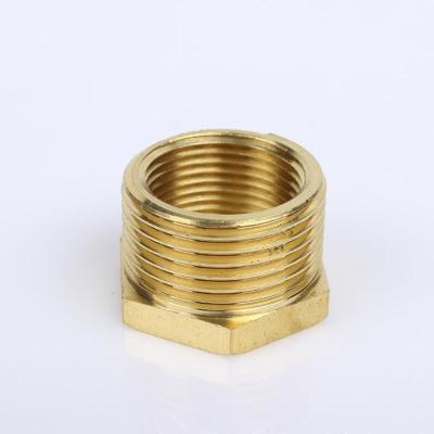 China Brass Fittings Bushing Welded UNS70600 NPT Thread Copper Pipe Fittings Bushing Forged Fittings for sale