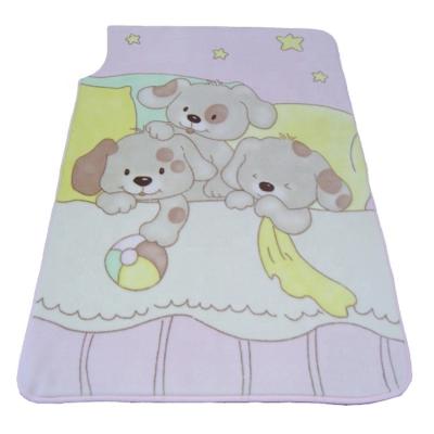 China 2022 flame retardant baby's new blanket 100% polyester raschel knitted KOYO printed blanket soft felling for sale