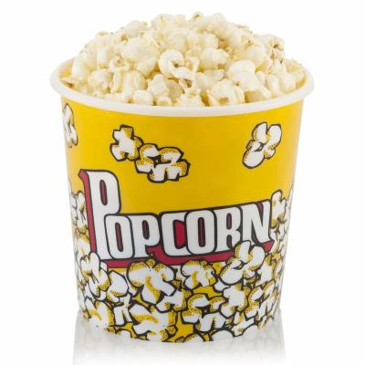 China Disposable Eco-friendly 100% Recyclable Biodegradable Custom Printed Paper Popcorn Popcorn Cup Popcorn Bucket for sale