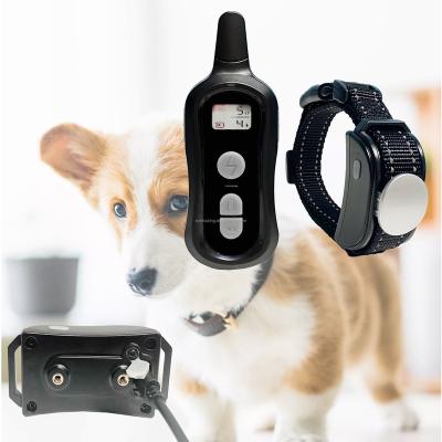 China Plastic dog training shock collar for dogs with vibration, electric shock, beep; Rechargeable and waterproof remote trainer for sale