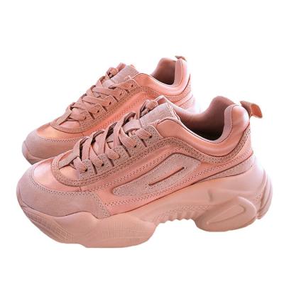 China Anti-Smell Fashion Distressed Urban Woman Casual Sneaker Shoes With Dirty Edge for sale