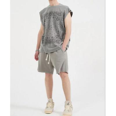 China 2022 Fashion Sports Sustainable Oversized Vintage Shorts High Street Acid Wash Shorts for sale