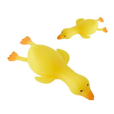 China Stress Relief Decompression Relax Fun Cute Cartoon Duck Funny Toy Stuffed Duck Train Decompression Kids Toy Fun Gift Toys for sale