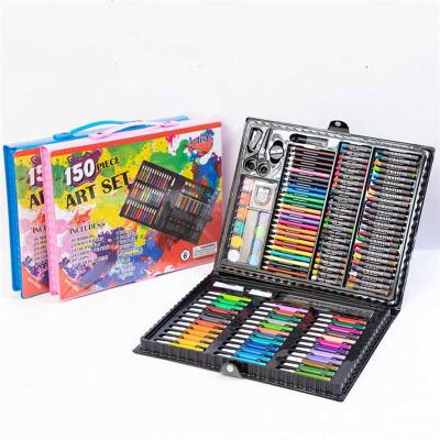 China Hot Sale Drawing Set 150 Pieces Art Stationery Painting Crayons Colored Pencils Pastel Children Factory Art Supplies Stationery Set for sale