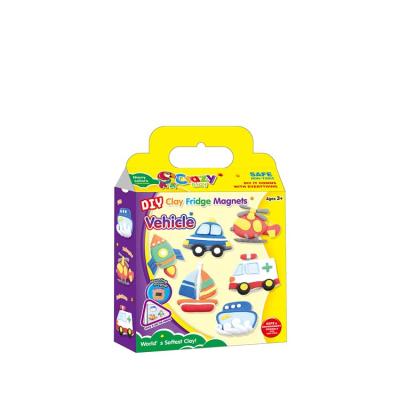 China Toy Cool Refrigerator Multifunctional Educational Stickers, Vehicles, Ultra-light Colored Clay, Children's Plasticine Handmade Set for sale