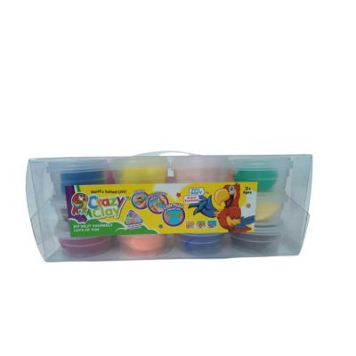 China Clear Color PVC Clay Set Plasticine Colored Portable Packing Toy 24 Multifunctional Educational Bottles for sale