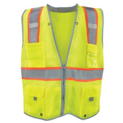 China Custom Reflective Belt Hi Vis Safety High Visibility Fluorescent Reflective Vest for sale