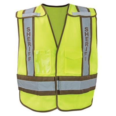 China Hi Strength Wholesale Mesh Sleeveless Yellow And Orange Safety Reflective Vest for sale