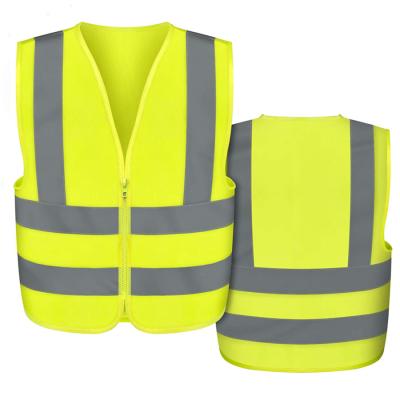 China Work Reflective Wholesale Safety Yellow Reversible Warning Reflective Vest for sale