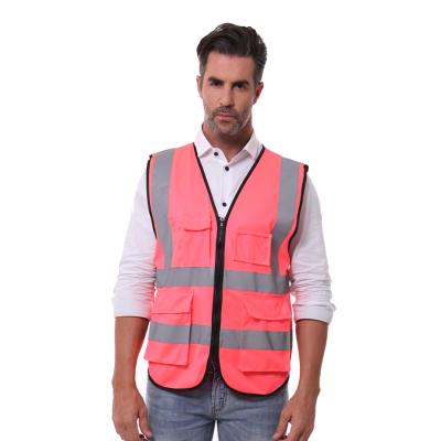 China High Quality Reflective Safety Vest Reflective Vest With Pocket And Reflective Markings Manufacture for sale