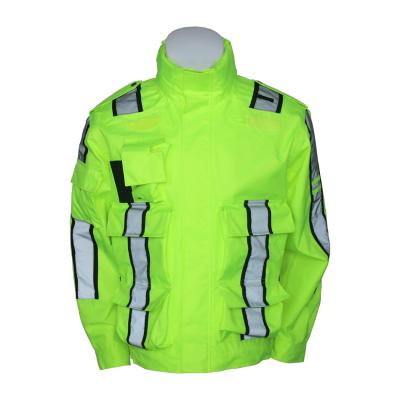 China Reflective Reflective Jacket High Visibility Windproof Raincoat With Reflective Tape for sale