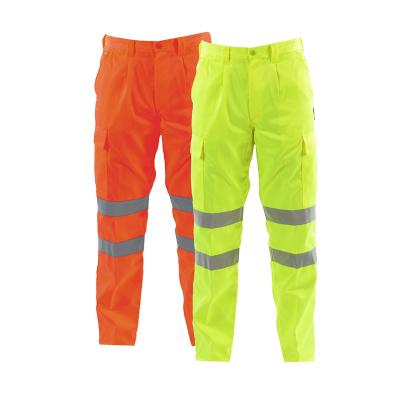 China Custom Made Polyester High Visibility Safety Belt Waterproof Men's Work Reflective Reflective Pants for sale