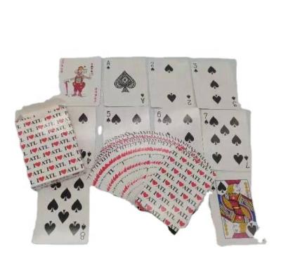 China Entertaiment Game Cards Heart Pattern Plastic Playing Cards for sale