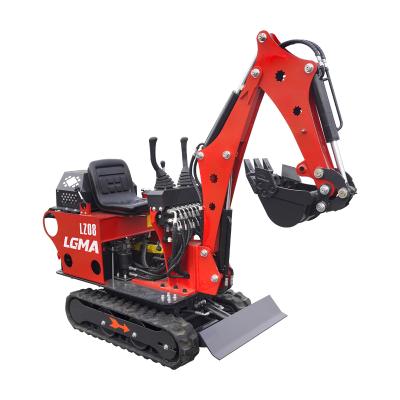 China Hotels price cheap chinese mini excavator small crawler excavator 0.8ton digger bagger new for sale for sale