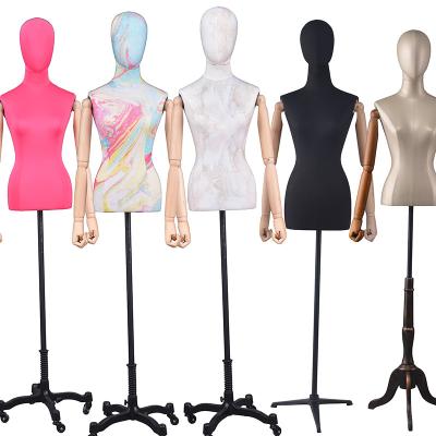 China Customize Custom Dress Form Female Torso Mannequin Female Tailor Dummy For Dressmakers Sewing Mannequin for sale