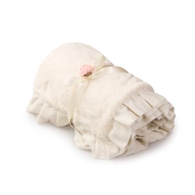 China HOT Dyed Faux Fur Plush Mink Blanket Baby Travel Single Winter Blankets for sale