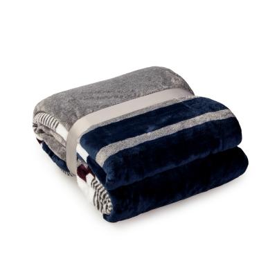 China Anti-pilling Soft China Customized Color Plaid Flannel Fleece Blanket Throw Blankets for sale