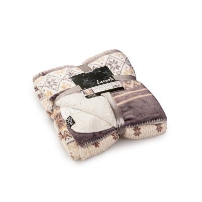 China Anti-pilling printed flannel fleece sherpa blanket throw blanket for sofa bedding for sale