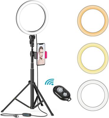 China Amazon Hot Sale 8.0 Inch Selfie Ring Light with Tripod Stand&Cell Phone Holder for Tik Tok/Live Stream /Makeup/YouTube Selfie Ring Light 01 Video for sale