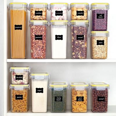 China 15 PACKS Grain Storage Box Kitchen Rice Bucket PP Transparent Sealed Freshness Preservation Containers for sale