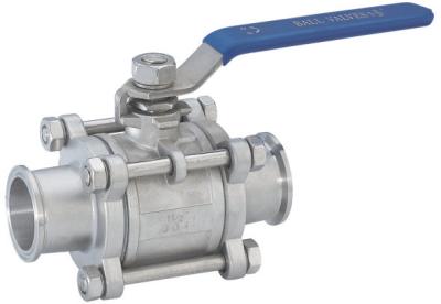 China Manual  Floating Ball Valves 1/2” - 3”  3PC CLAMP END BALL VALVE for Industrial for sale