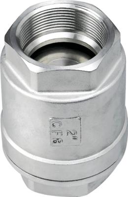 China Bspt / Bspp / Npt SS Vertical Stainless Steel Check Valve with Threaded End 2PC Type for sale