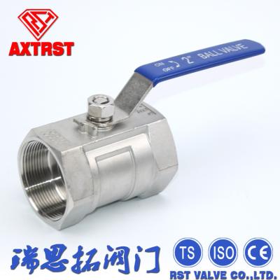 China 1 Piece Stainless Steel Ball Valve  Female Threaded End With Lock Device for sale