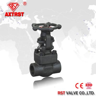 China A105 Forged Steel Gate Valve threaded / butt weld / socket weld end , 150lb - 800lb for sale