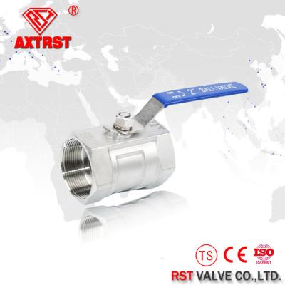 China Floating type 1 - piece type screwed ball valve 1000WOG 316 304 lever operated for sale